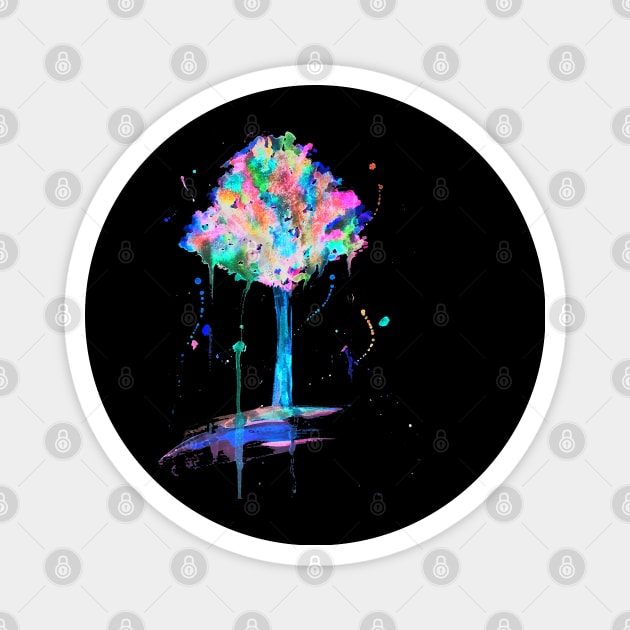 Neon Tree Magnet by Whettpaint